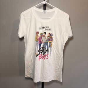 Women's Pacific KPOP Demon Hunters Graphic Tee Juniors L White